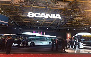 比利時(shí)客車(chē)展斯堪尼亞展臺(tái)