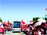 2008大金龍助力北京奧運火炬?zhèn)鬟f