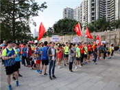 福州站選手列隊(duì)準(zhǔn)備