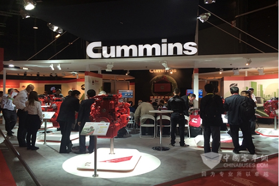 　比利時(shí)世界客車展康明斯展臺(tái)