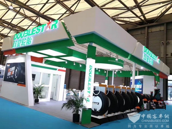 BUS EXPO 2017上?？蛙囌箌雙星輪胎展臺