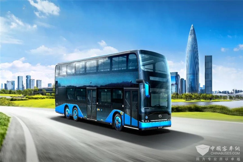 全新比亞迪純電動雙層觀光巴士B12D