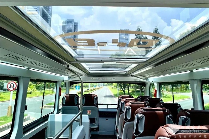 全新比亞迪純電動雙層觀光巴士B12D