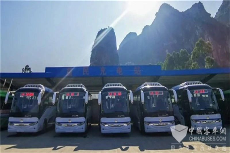 批量中通世騰電動客車助推廣西綠色旅游生態(tài)