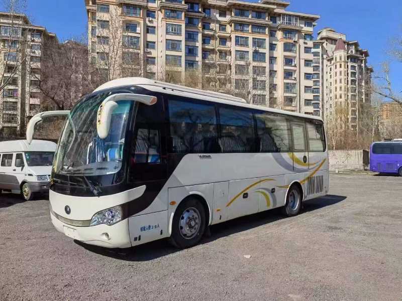  國(guó)四39座東北配置鍋爐暖氣宇通客車  