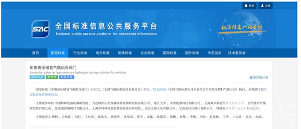 未勢能源 車用 高壓儲氫氣瓶 組合閥門 標(biāo)準(zhǔn)化