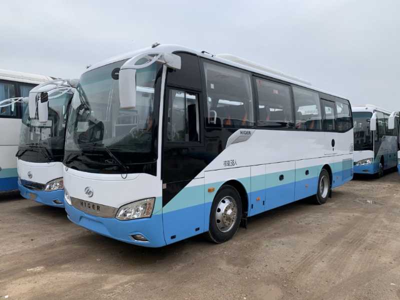 2023年4月上牌同款4臺國六準(zhǔn)新38座高配海格6886氣囊旅游車