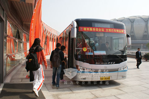 全運會前投入運營的80臺新能源已成為濟南公交運營的主力