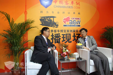 中國恒天集團董事長張杰做客客車網直播間