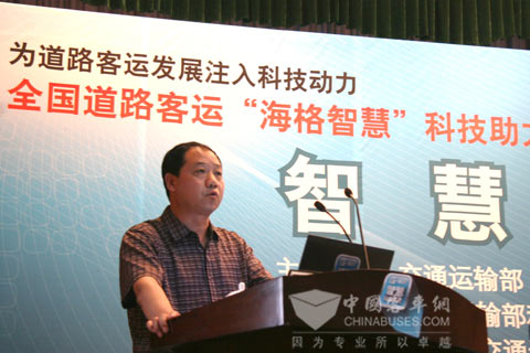 陜西恒泰汽車運(yùn)輸（集團(tuán)）有限公司副總經(jīng)理張繼孝介紹使用G-BOS經(jīng)驗(yàn)