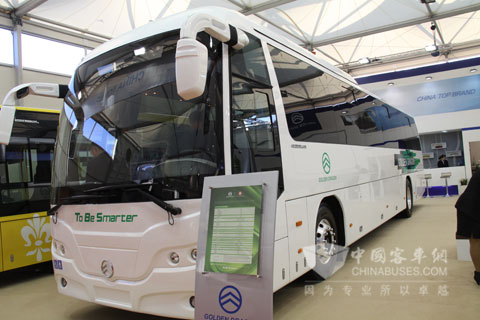 亮相比利時(shí)車展的金旅客車XML6121
