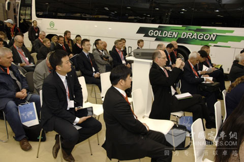 金旅客車新聞發(fā)布會(huì)現(xiàn)場(chǎng)