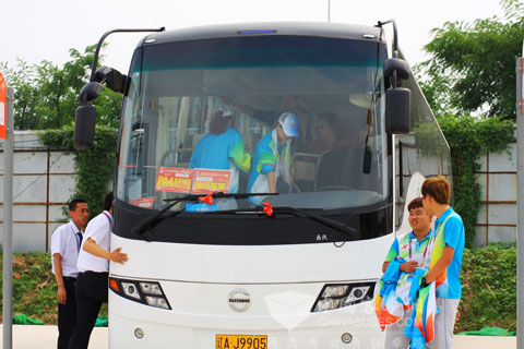 全運(yùn)會志愿者乘坐西沃服務(wù)用車