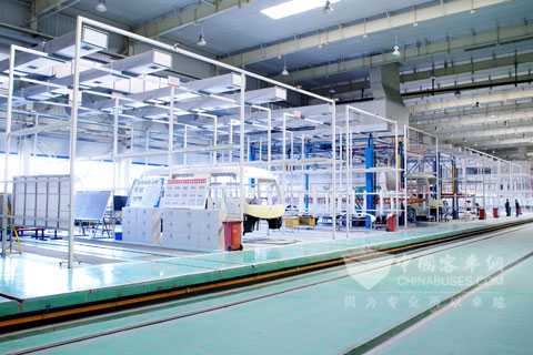 東風(fēng)旅行車涂裝車間