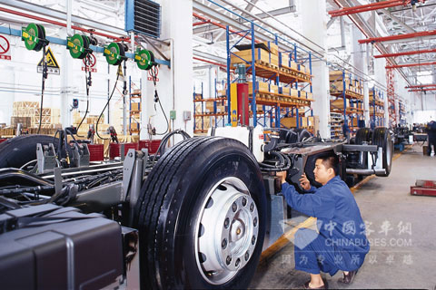 西沃客車底盤車間