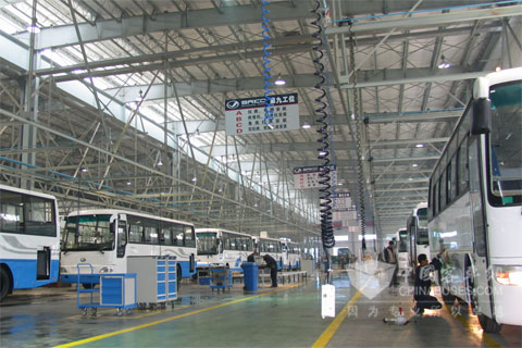上饒客車廠整車車間