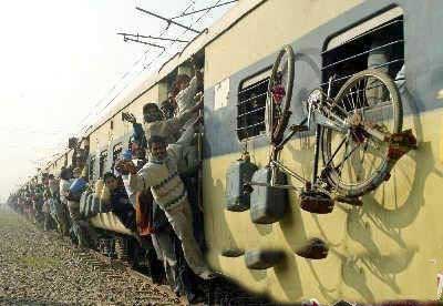 火車拖掛自行車