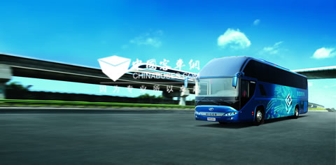 裝有智慧客車G-BOS智慧運(yùn)營系統(tǒng)的海格客車