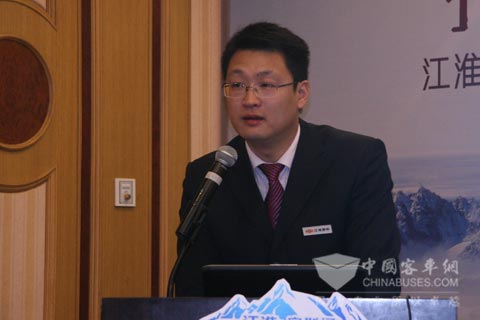 安徽江淮客車銷售公司副總武文雷介紹天山試車體會