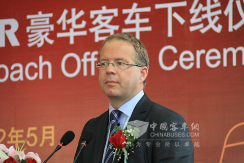斯堪尼亞集團執(zhí)行副總裁馬汀慶賀千輛下線