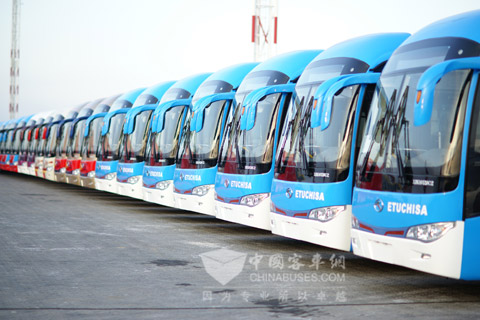 大金龍出口秘魯天然氣車(chē)