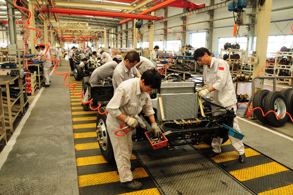 客車底盤生產(chǎn)線