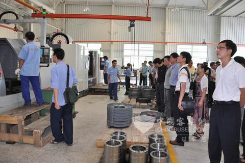 用戶參觀華越工廠